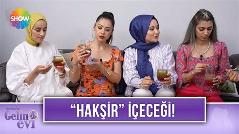 Arefe Gelin den misafirlerine İran a özgü Hakşir içeceği ikramı