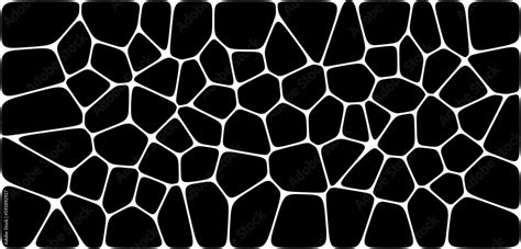 Abstract Voronoi Blocks Cell Pattern Geometric Vector Background