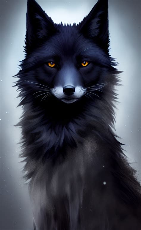 Black Arctic Fox02 by mechlord on DeviantArt