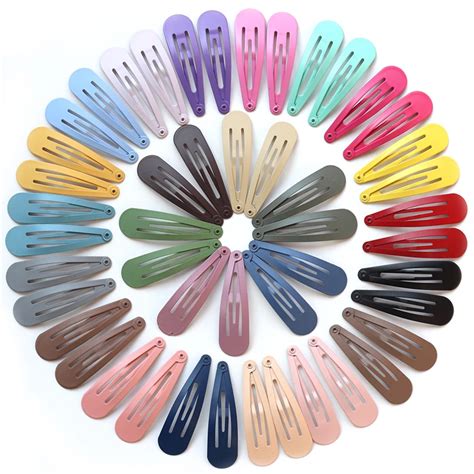 20 30 40Pcs Korean Matte Hair Clips Women Vintage Frosted Geometry