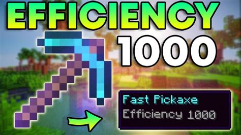 Minecraft Bedrock How To Get Efficiency Pickaxe Bedrock Command