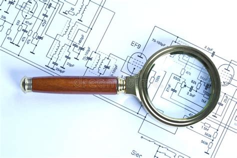 Electronic Schematic Diagram Stock Photo - Image of technology, circuit: 17320372