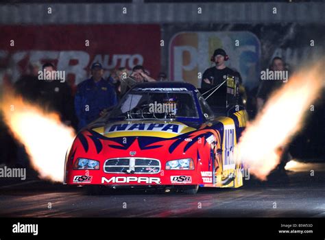 The Napa Nhra Funny Car Of Ron Capps Accelerates Off The Line