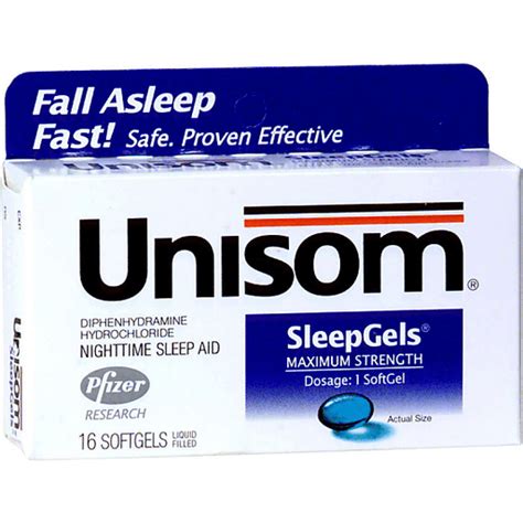 Unisom SleepGels Nighttime Sleep Aid Maximum Strength Softgels