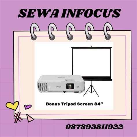 Rental Atau Sewa Lcd Projector Proyektor Paket Lengkap Antar Langsung