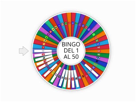 Bingo Del 1 Al 50 Random Wheel