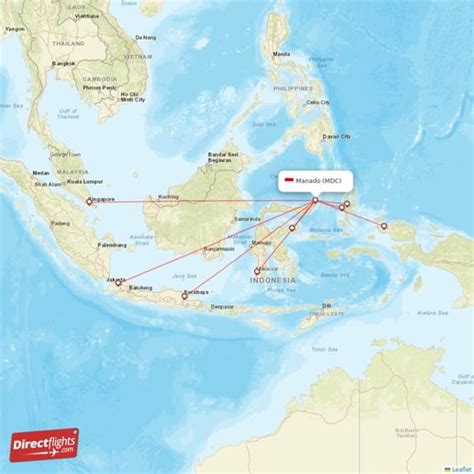 Direct Flights From Manado Destinations Mdc Indonesia