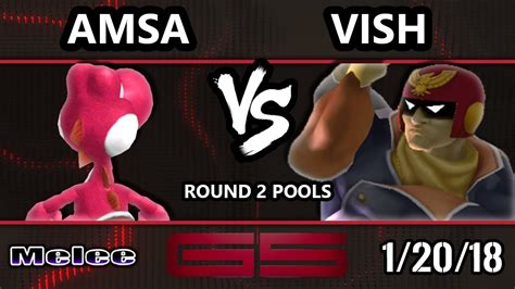 GENESIS 5 SSBM VGBC AMSa Yoshi VS Vish Captain Falcon Smash