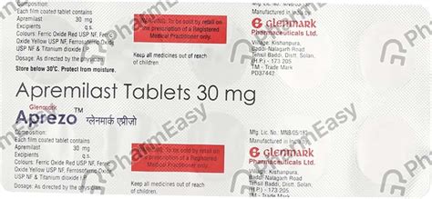 Apremilast Tablets 30mg 46 OFF Servintegrales Co