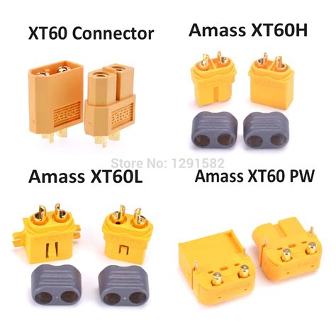 Amass xt60 xt60 xt60h xt60pw xt60l conector plugue macho fêmea bala