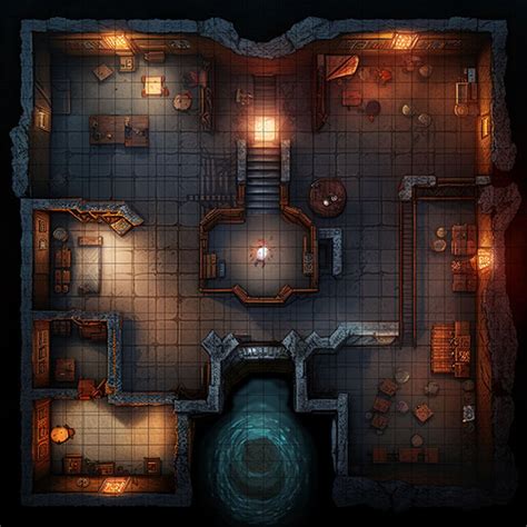 Cellar Battle Map, Dnd Battle Map, D&D, Battlemap, Dungeons and Dragons, 5e, Roll20, Fantasy ...