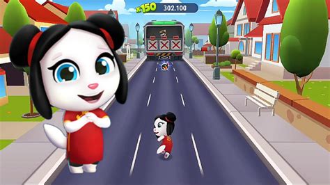 Talking Tom Gold Run New Update Gameplay Lucky Angela Fights With