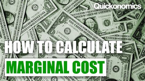 How To Calculate Marginal Cost Youtube