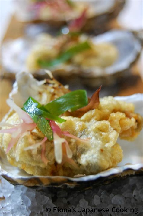 Fiona's Japanese Cooking: Oyster Tempura Recipe