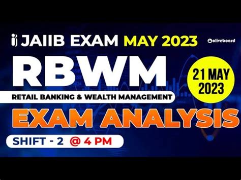 Jaiib Retail Banking And Wealth Management Exam Analysis May