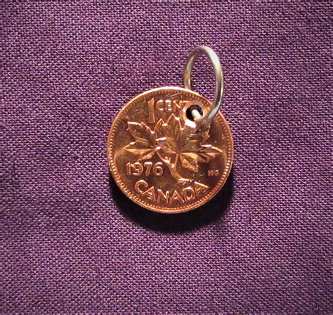 Lucky Four Leaf Clover Copper Penny Pendant Good Luck Etsy