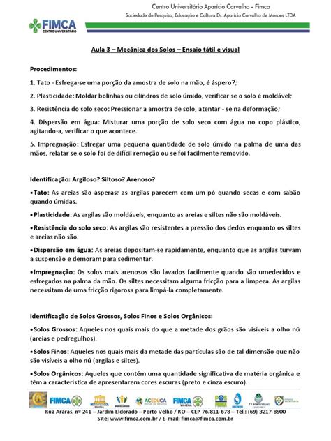 Roteiro De Aula Prática Pdf