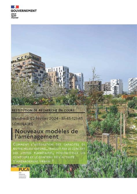 F Vrier S Minaire Nouveaux Mod Les De Lam Nagement Plan