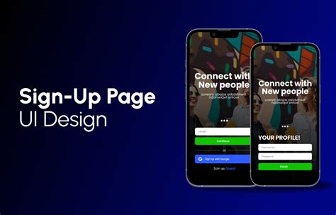 App Sign-Up Page UI Design | Figma