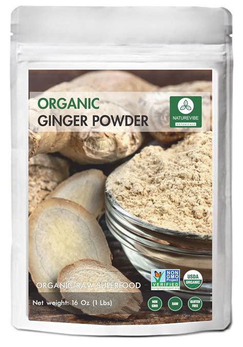 Amazon Naturevibe Botanicals Organic Ginger Root Powder Lb