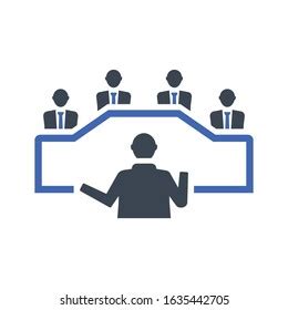 Business Meeting Icon Vector Graphics Stock Vector (Royalty Free ...