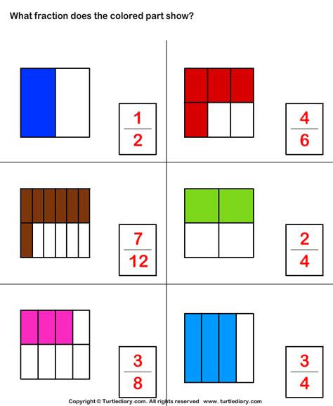 Find Each Of The Shaded Fractions