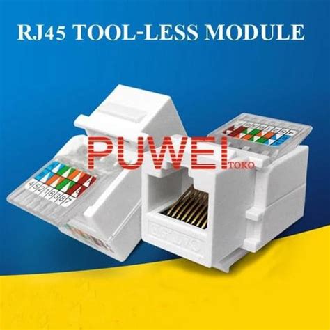 Jual Sale Cat E Rj Utp Toolless Tool Less Keystone Modular Jack