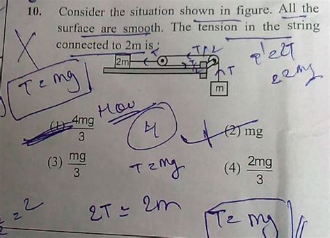 10 Consider The Situation Shown In Figure All The Surface Are Smooth T