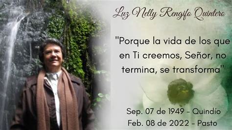 Eucarist A Por El Eterno Descanso De Luz Nelly Rengifo Quintero Youtube