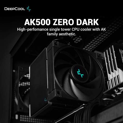 Netcodex.ph: DeepCool AK500 ZERO DARK CPU Air Cooler 240w TDP Giant ...