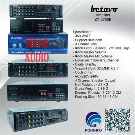 Jual Ampli Betavo Zx B Amplifier Betavo Zx B Zx Bluetooth