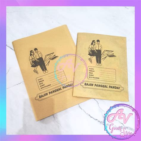 Jual Sampul Buku Coklat Kuarto Isi Lembar Pak Sampul Buku Kertas