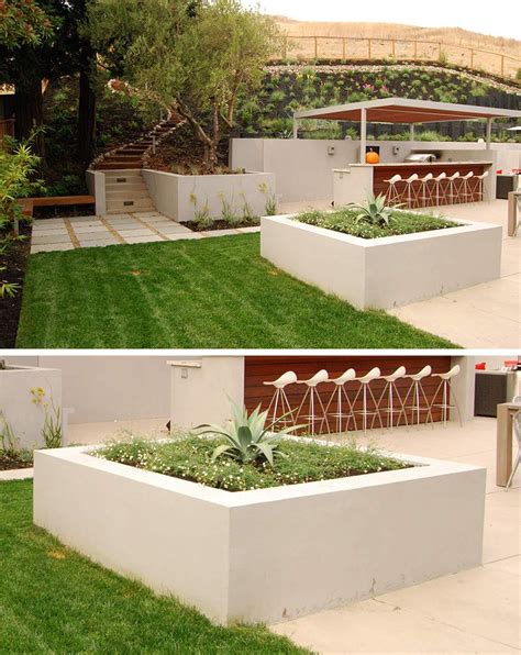 Excellent Examples Of Built In Concrete Planters Concrete Planters