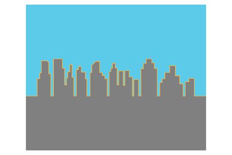 Modern City Skyline Symbol Graphic by Redgraphic · Creative Fabrica