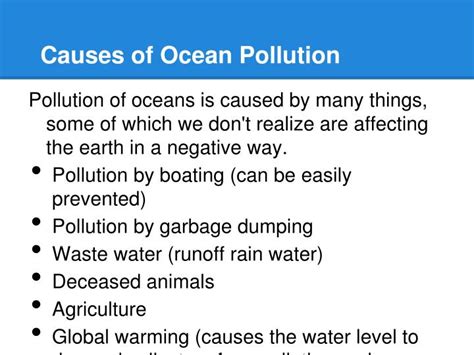 PPT - Ocean Pollution: Beach Clean-Up PowerPoint Presentation - ID:2393963