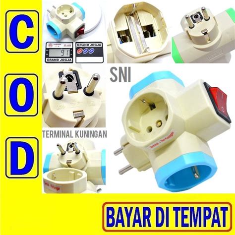 Jual T Warna Saklar On Off Led Indikator Lampu Nyala Steker T Besar