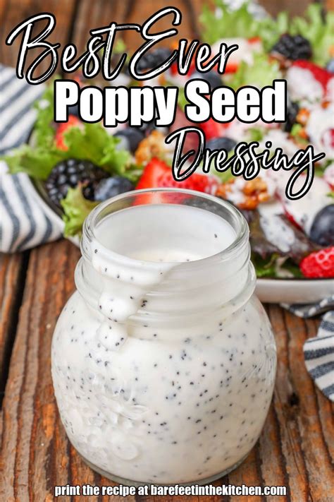 Creamy Poppy Seed Dressing Barefoot In The Kitchen Karinokada