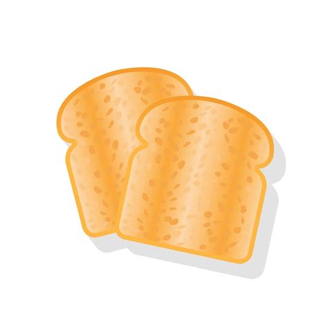 Premium Vector Toasts Isolated On White Background Vector