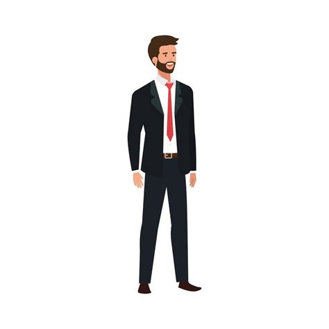 Businessman Elegant Avatar Character Icon Vector Art At Vecteezy