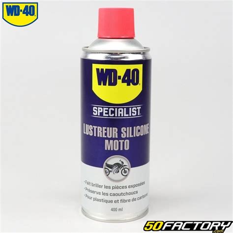 Lustreur Silicone WD 40 Specialist Moto 400ml Carton De 12