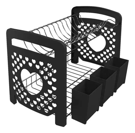 Soporte Para Platos Y Cubiertos Cuore Platos De Acero Negro MercadoLibre