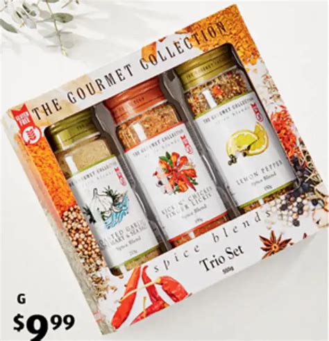 The Gourmet Collection Spice Blends Trio Set Offer At Aldi