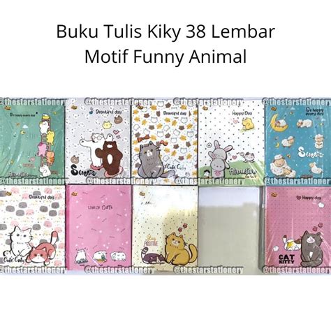 Jual Buku Tulis Kiky 38 Lembar Garis Warna 1 Pack Isi 10 Pcs