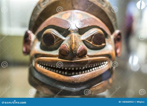 Tlingit culture helmet editorial stock photo. Image of indies - 148468903