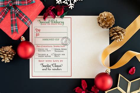 Elf Return Letter Free Printable Blank Editable Example Mom Envy