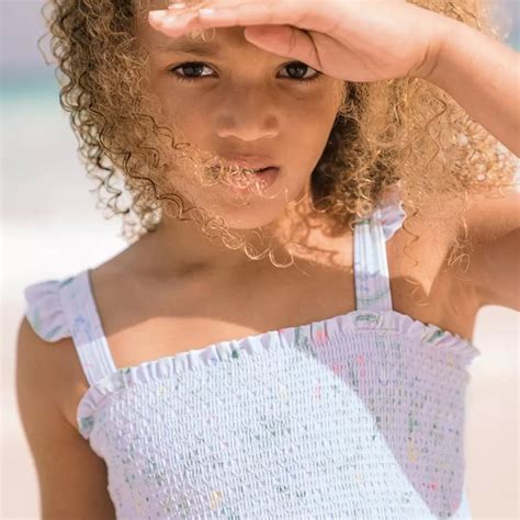 Girls Smocked Bikini