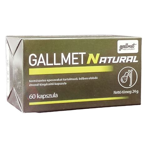 8287 Ft Gallmet Natural Kapszula 60db Herbaposta Webshop