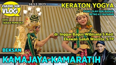 Beksan Kamajaya Kamaratih By Inggar Bagus Dan Ekawani Galuh Di Keraton