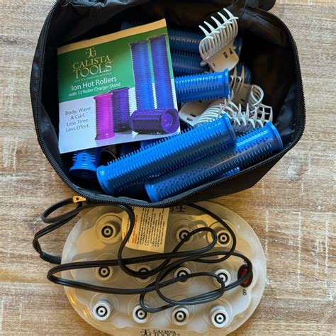 Calista Tools Hair New Calista Tools Ion Hot Rollers Set With Curlers Clips Bag Poshmark