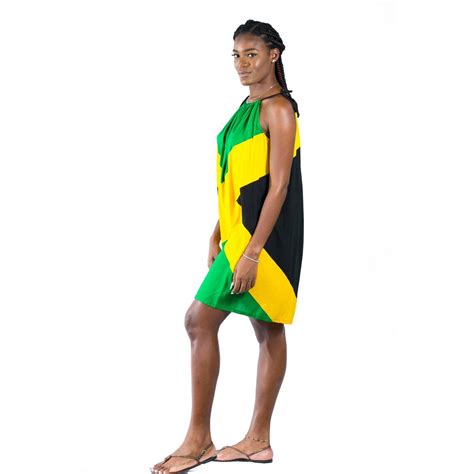 Jamaican Flag Short Dress Etsy